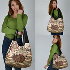 Australia Wombat Grocery Bag Aussie Map Aboriginal Pattern