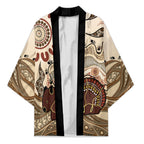 Australia Wombat Kimono Aussie Map Aboriginal Pattern