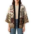 Australia Wombat Kimono Aussie Map Aboriginal Pattern