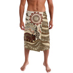 Australia Wombat Lavalava Aussie Map Aboriginal Pattern
