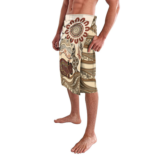 Australia Wombat Lavalava Aussie Map Aboriginal Pattern