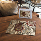Australia Wombat Puzzle Aussie Map Aboriginal Pattern