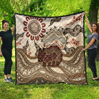 Australia Wombat Quilt Aussie Map Aboriginal Pattern