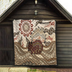 Australia Wombat Quilt Aussie Map Aboriginal Pattern
