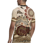 Australia Wombat Rugby Jersey Aussie Map Aboriginal Pattern