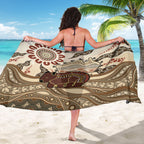 Australia Wombat Sarong Aussie Map Aboriginal Pattern
