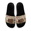 Australia Wombat Slide Sandals Aussie Map Aboriginal Pattern