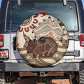 Australia Wombat Spare Tire Cover Aussie Map Aboriginal Pattern