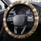 Australia Wombat Steering Wheel Cover Aussie Map Aboriginal Pattern
