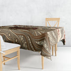 Australia Wombat Tablecloth Aussie Map Aboriginal Pattern