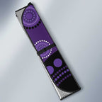 Australia Alzheimer's and Brain Awareness Auto Sun Shade Elephant Forget-Me-Not Aboriginal Art