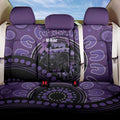 Australia Alzheimer's and Brain Awareness Back Car Seat Cover Elephant Forget-Me-Not Aboriginal Art