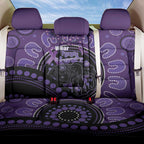 Australia Alzheimer's and Brain Awareness Back Car Seat Cover Elephant Forget-Me-Not Aboriginal Art