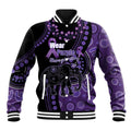 Australia Alzheimer's and Brain Awareness Personalised Baseball Jacket Elephant Forget-Me-Not Aboriginal Art