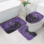 Australia Alzheimer's and Brain Awareness Bathroom Set Elephant Forget-Me-Not Aboriginal Art