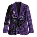Australia Alzheimer's and Brain Awareness Personalised Blazer Elephant Forget-Me-Not Aboriginal Art