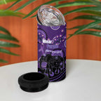 Australia Alzheimer's and Brain Awareness Personalised 4 in 1 Can Cooler Tumbler Elephant Forget-Me-Not Aboriginal Art