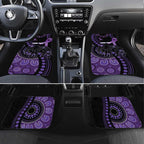 Australia Alzheimer's and Brain Awareness Personalised Car Mats Elephant Forget-Me-Not Aboriginal Art