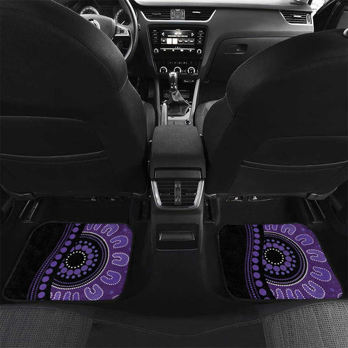 Australia Alzheimer's and Brain Awareness Personalised Car Mats Elephant Forget-Me-Not Aboriginal Art