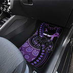 Australia Alzheimer's and Brain Awareness Personalised Car Mats Elephant Forget-Me-Not Aboriginal Art