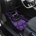 Australia Alzheimer's and Brain Awareness Personalised Car Mats Elephant Forget-Me-Not Aboriginal Art