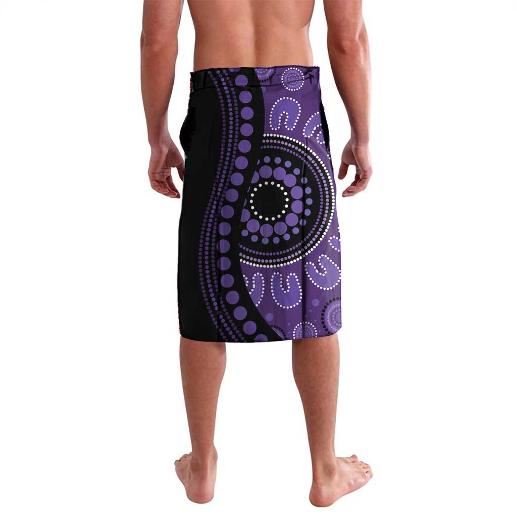 Australia Alzheimer's and Brain Awareness Personalised Lavalava Elephant Forget-Me-Not Aboriginal Art
