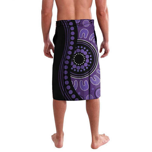 Australia Alzheimer's and Brain Awareness Personalised Lavalava Elephant Forget-Me-Not Aboriginal Art