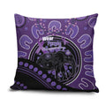 Australia Alzheimer's and Brain Awareness Pillow Cover Elephant Forget-Me-Not Aboriginal Art