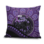 Australia Alzheimer's and Brain Awareness Pillow Cover Elephant Forget-Me-Not Aboriginal Art