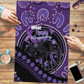 Australia Alzheimer's and Brain Awareness Puzzle Elephant Forget-Me-Not Aboriginal Art