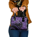 Australia Alzheimer's and Brain Awareness Shoulder Handbag Elephant Forget-Me-Not Aboriginal Art