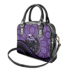 Australia Alzheimer's and Brain Awareness Shoulder Handbag Elephant Forget-Me-Not Aboriginal Art