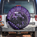 Australia Alzheimer's and Brain Awareness Spare Tire Cover Elephant Forget-Me-Not Aboriginal Art
