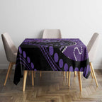 Australia Alzheimer's and Brain Awareness Tablecloth Elephant Forget-Me-Not Aboriginal Art
