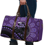 Australia Alzheimer's and Brain Awareness Travel Bag Elephant Forget-Me-Not Aboriginal Art