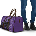 Australia Alzheimer's and Brain Awareness Travel Bag Elephant Forget-Me-Not Aboriginal Art