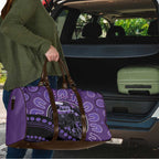 Australia Alzheimer's and Brain Awareness Travel Bag Elephant Forget-Me-Not Aboriginal Art