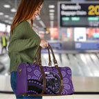 Australia Alzheimer's and Brain Awareness Travel Bag Elephant Forget-Me-Not Aboriginal Art