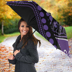 Australia Alzheimer's and Brain Awareness Umbrella Elephant Forget-Me-Not Aboriginal Art