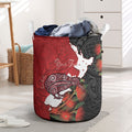 Kiwi New Zealand Personalised Laundry Basket NZ Map Pohutukawa Fern Maori Pattern