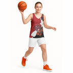 Kiwi New Zealand Personalised Basketball Jersey NZ Map Pohutukawa Fern Maori Pattern