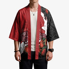 Kiwi New Zealand Personalised Kimono NZ Map Pohutukawa Fern Maori Pattern
