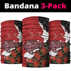 Kiwi New Zealand Personalised Neck Gaiter NZ Map Pohutukawa Fern Maori Pattern