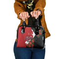 Kiwi New Zealand Personalised Shoulder Handbag NZ Map Pohutukawa Fern Maori Pattern