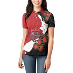 Kiwi New Zealand Personalised Women Polo Shirt NZ Map Pohutukawa Fern Maori Pattern