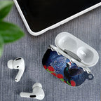 New Zealand Tui Bird Christmas AirPods Case Pohutukawa Xmas Tree Meri Kirihimete