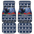 New Zealand Tui Bird Christmas Car Mats Pohutukawa Xmas Tree Meri Kirihimete
