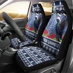 New Zealand Tui Bird Christmas Car Seat Cover Pohutukawa Xmas Tree Meri Kirihimete