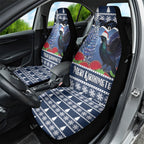 New Zealand Tui Bird Christmas Car Seat Cover Pohutukawa Xmas Tree Meri Kirihimete