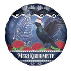 New Zealand Tui Bird Christmas Spare Tire Cover Pohutukawa Xmas Tree Meri Kirihimete